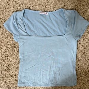Sincerely Jules Sky Blue Short Sleeve Top